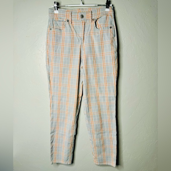 American Eagle Plaid High Waisted Mom Jean SZ 2 NEW! - Picture 2 of 16